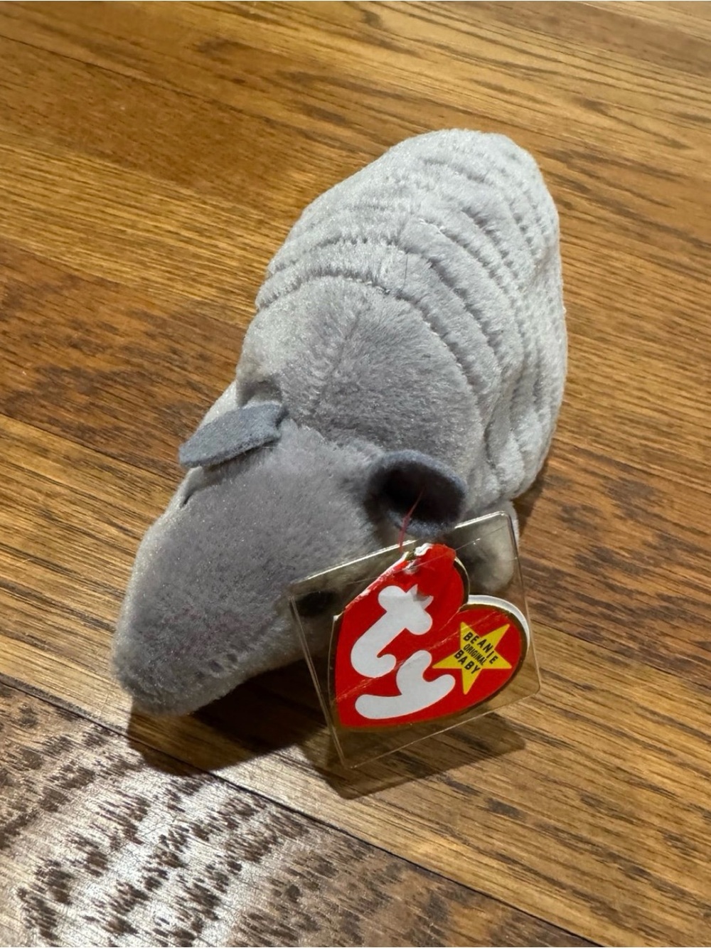 Ty Gray Armadillo Beanie Baby with Original Tag